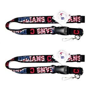 Cleveland Indians MLB Stars & Stripes Lanyard 2 Pack